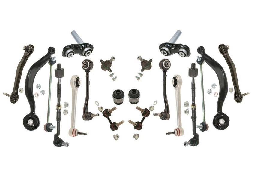 BMW Suspension Control Arm Kit - Front and Rear (20 Pieces) 33326774796 - Lemfoerder 3084504KIT